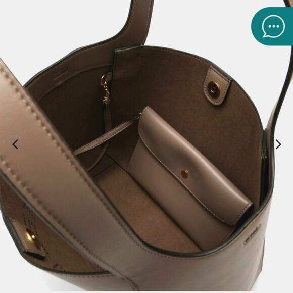 NWT$1,195 Stella McCartney Medium Stella Logo Faux Leather Tote Crossbody Bag - Picture 5 of 16